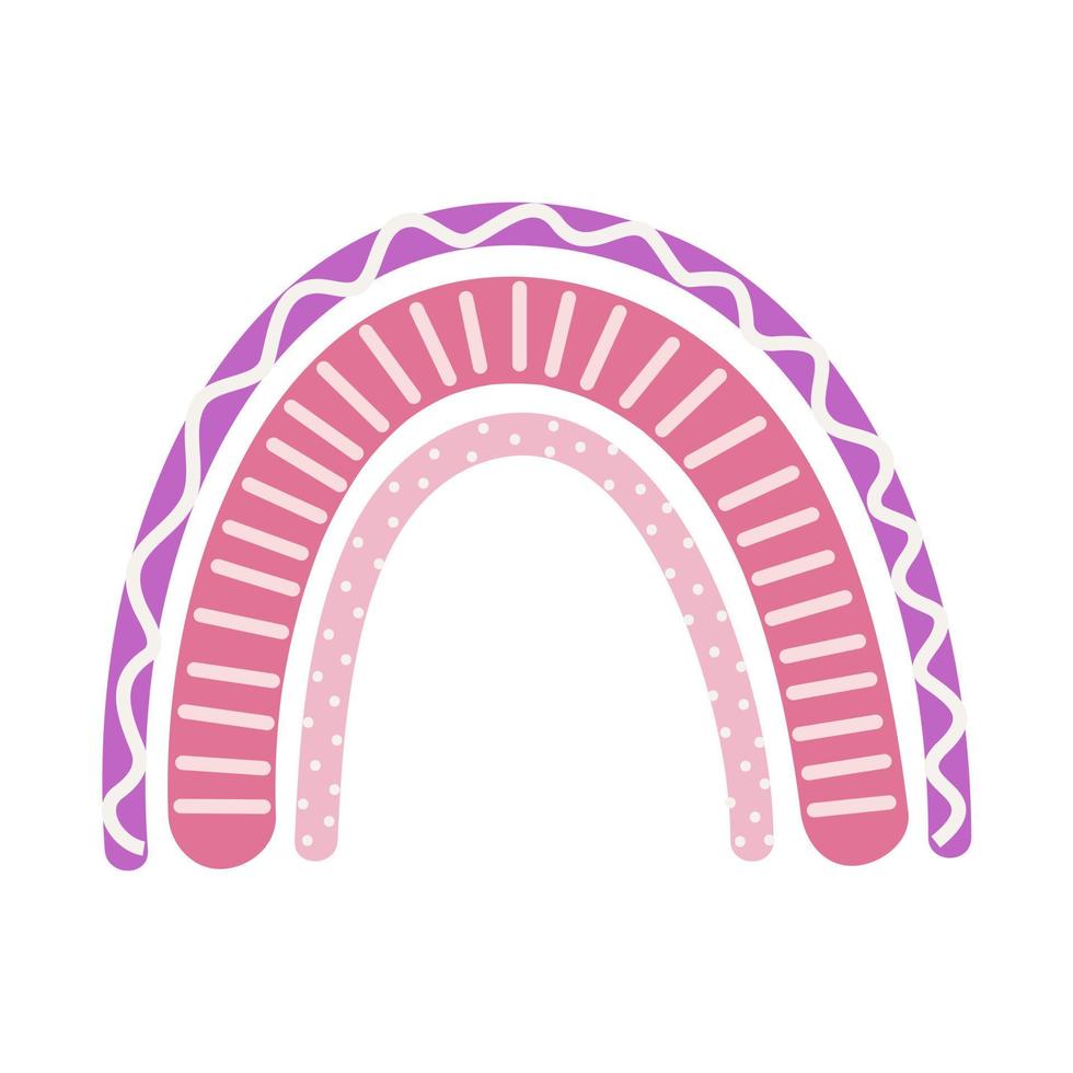 vektorbild av en regnbåge. barns bild av en mångfärgad regnbåge vektor