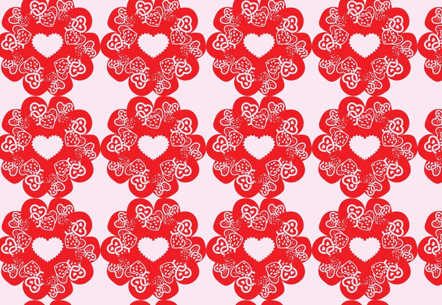 Herzen Musterdesign. Liebeskonzept. Design von Texturen und Hintergründen vektor