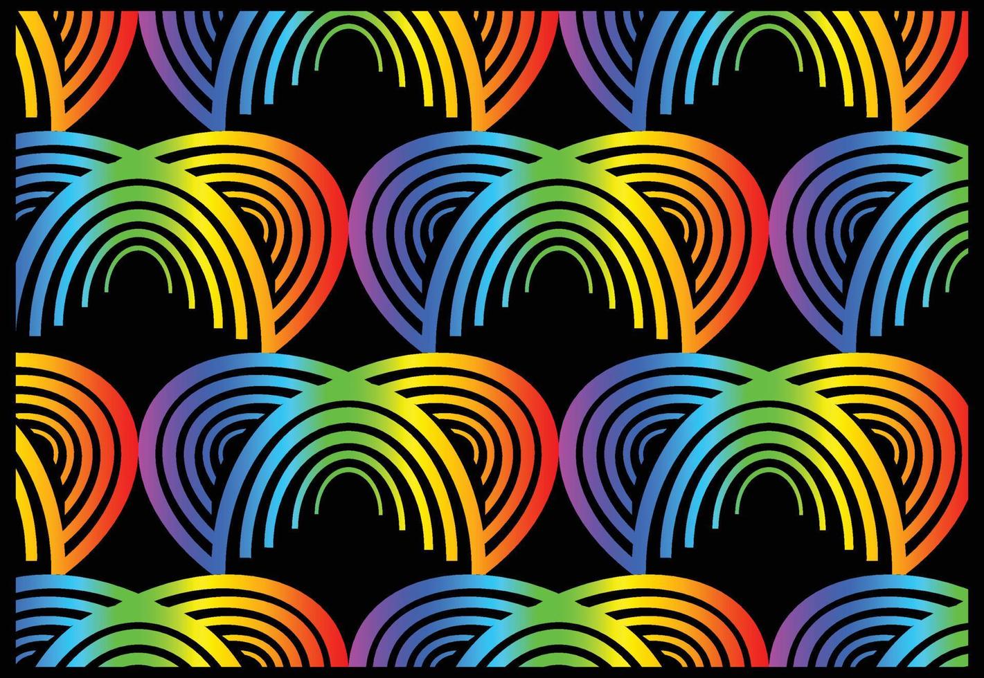 geometrischer neuer Musterhintergrund des Regenbogengradienten vektor