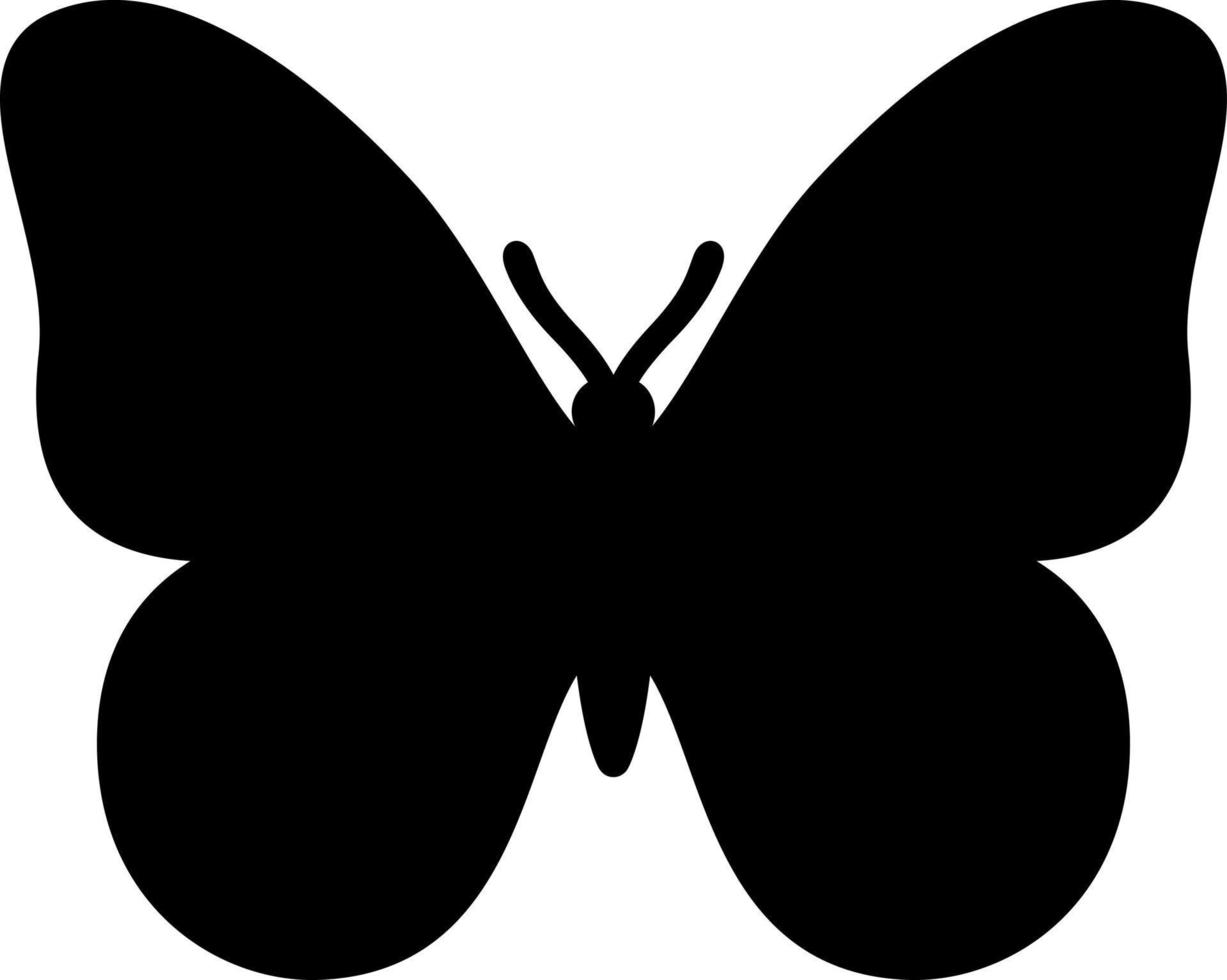 uppsättning fjärilar i olika former. vektor