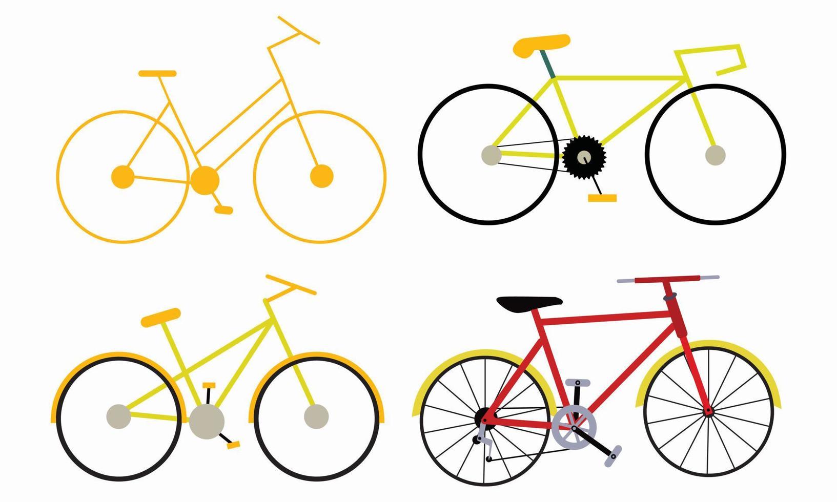 cykel vektorer mountainbike unik väg cykel