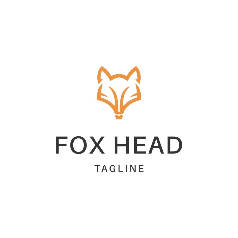 elegant fox logotyp vektorillustration vektor
