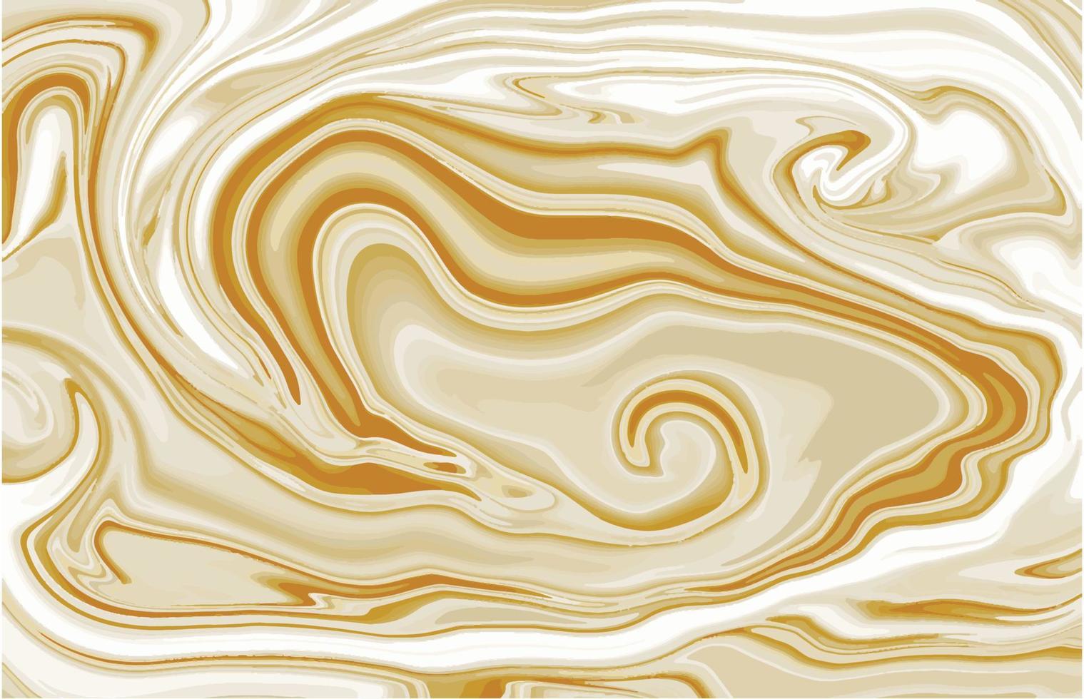 goldene beige flüssige marmorbeschaffenheit cremefarbene abstrakte hintergrundvektorillustration pastellfarben weiße fließende streifen vektor
