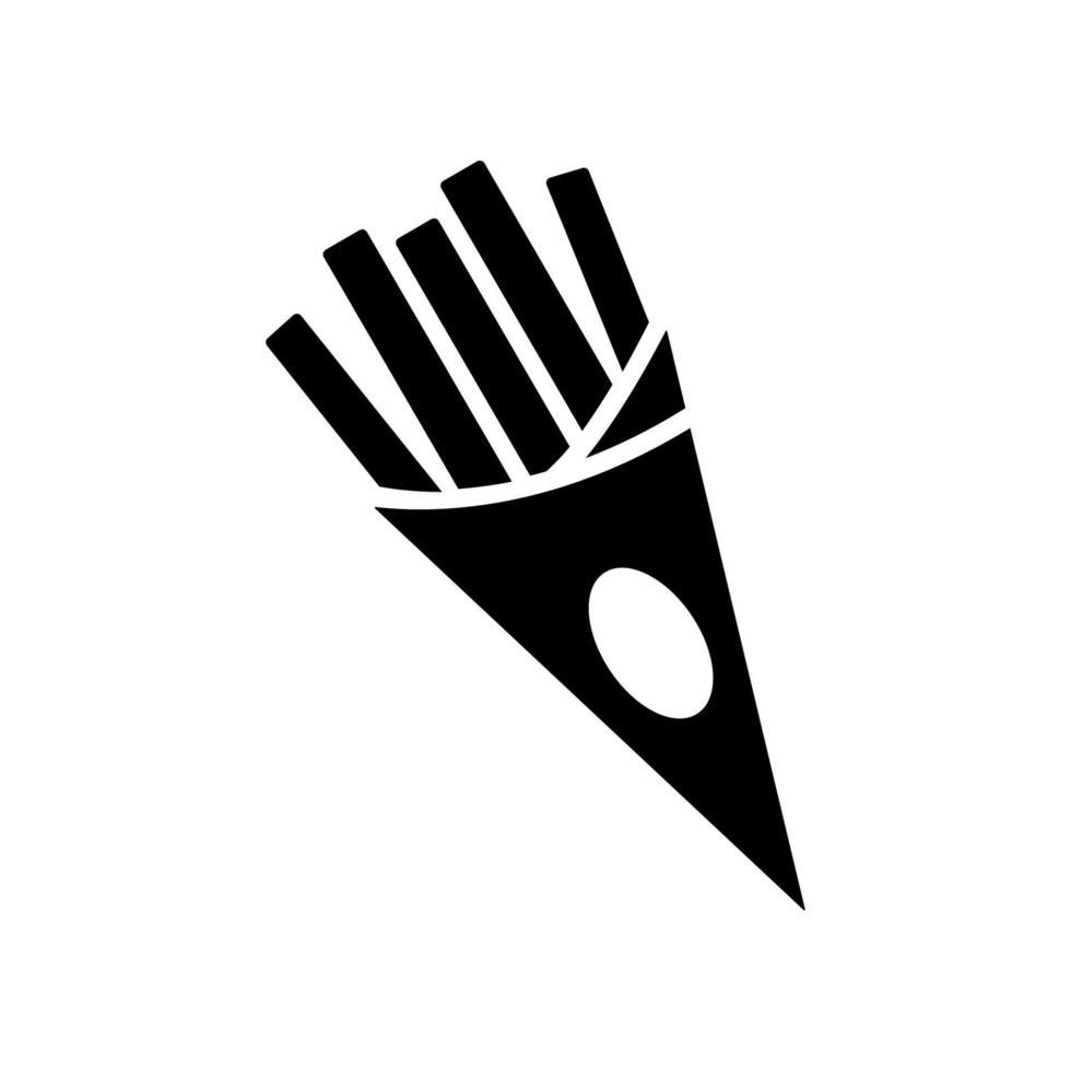 Pommes frites-Symbol vektor