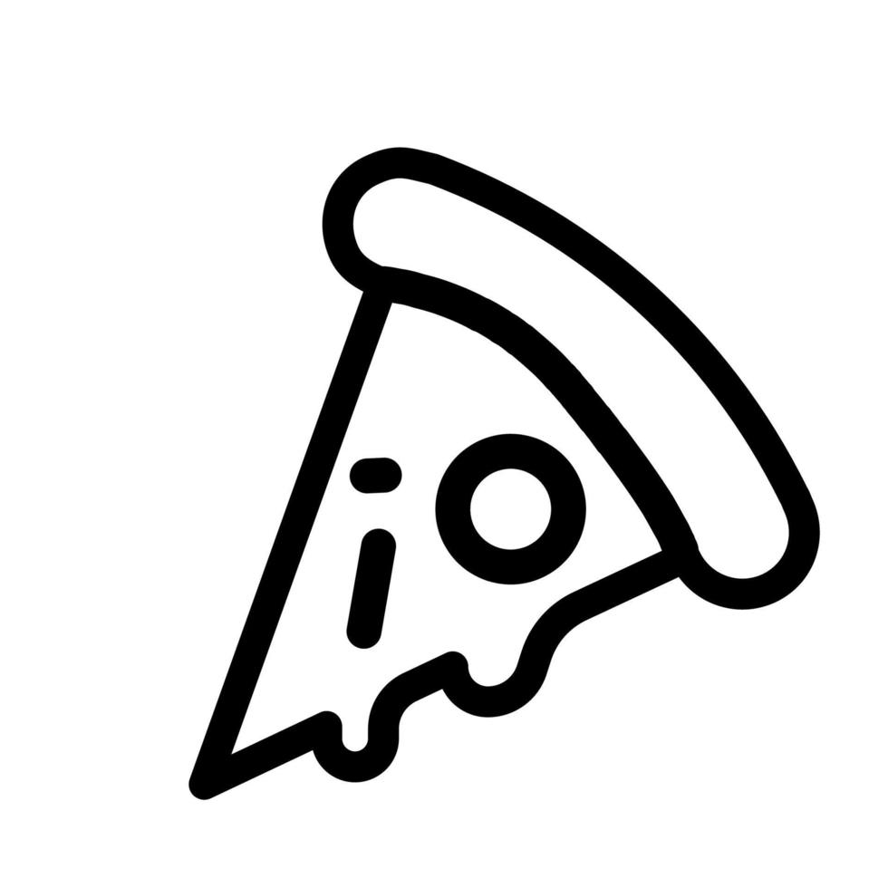 Abbildung Vektorgrafik Pizza-Symbol vektor