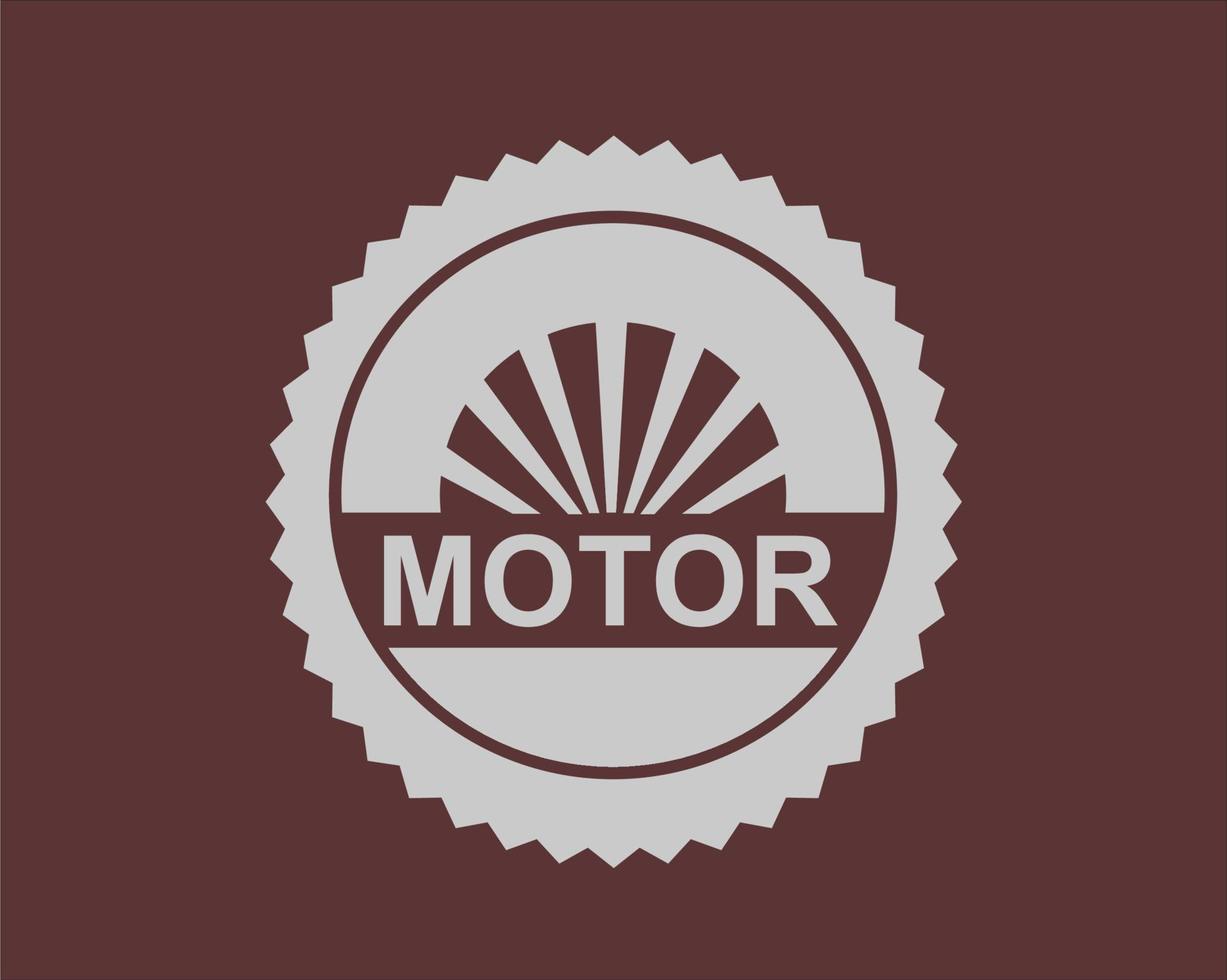 enkel motorcykel logotyp ikon mall vektor