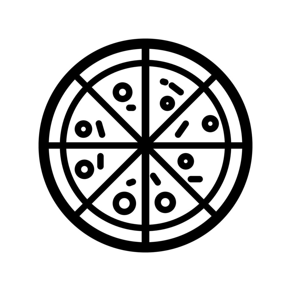 Abbildung Vektorgrafik Pizza-Symbol vektor