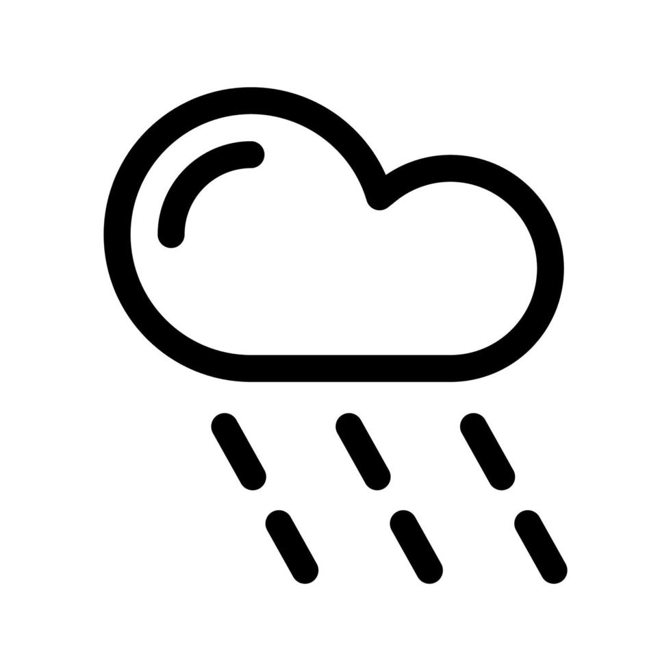 Abbildung Vektorgrafik Regen-Symbol vektor