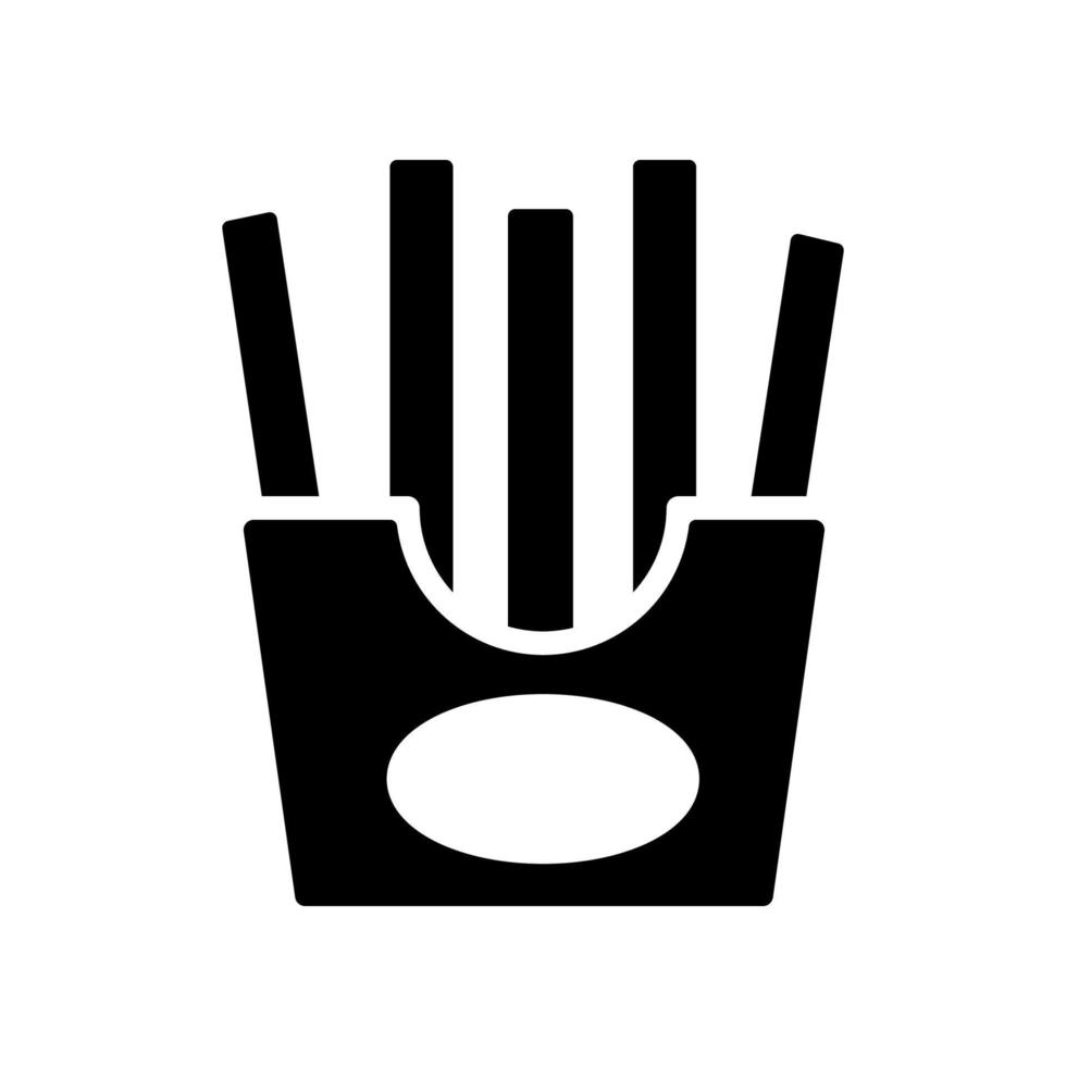 Pommes frites-Symbol vektor