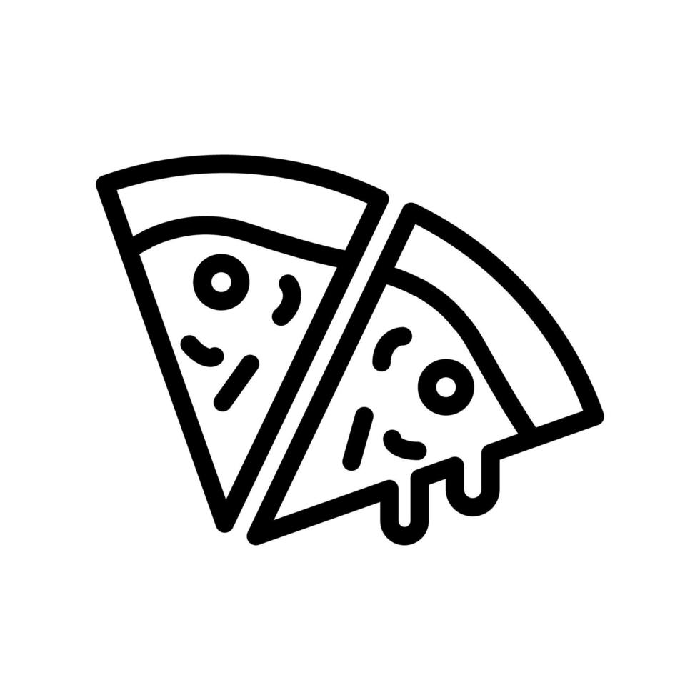 Abbildung Vektorgrafik Pizza-Symbol vektor