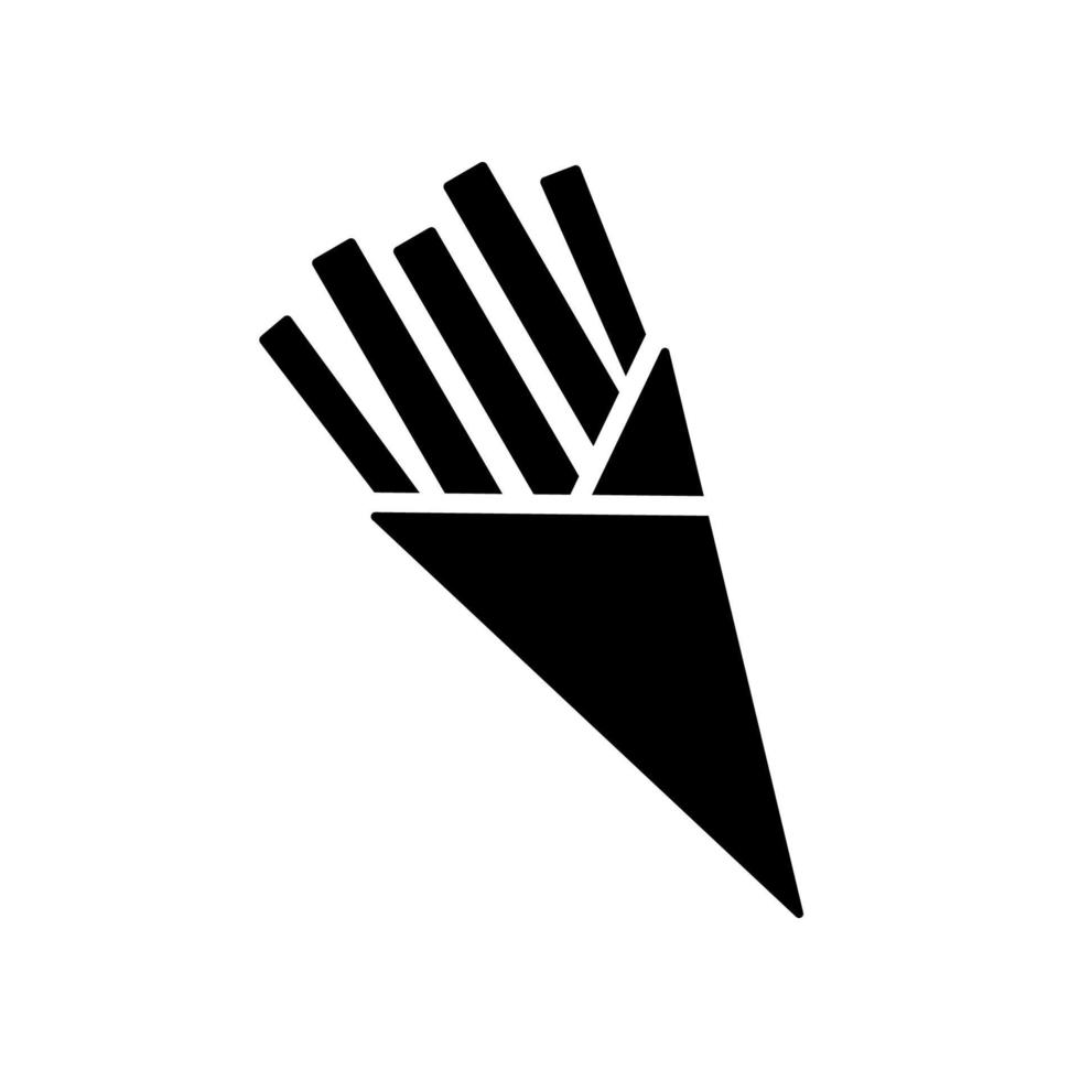 Pommes frites-Symbol vektor