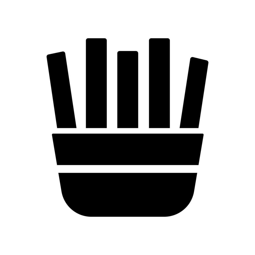 Pommes frites-Symbol vektor