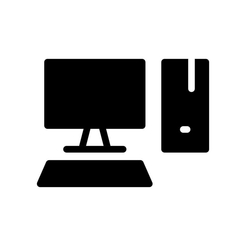 Abbildung Vektorgrafik des PC-Symbols vektor