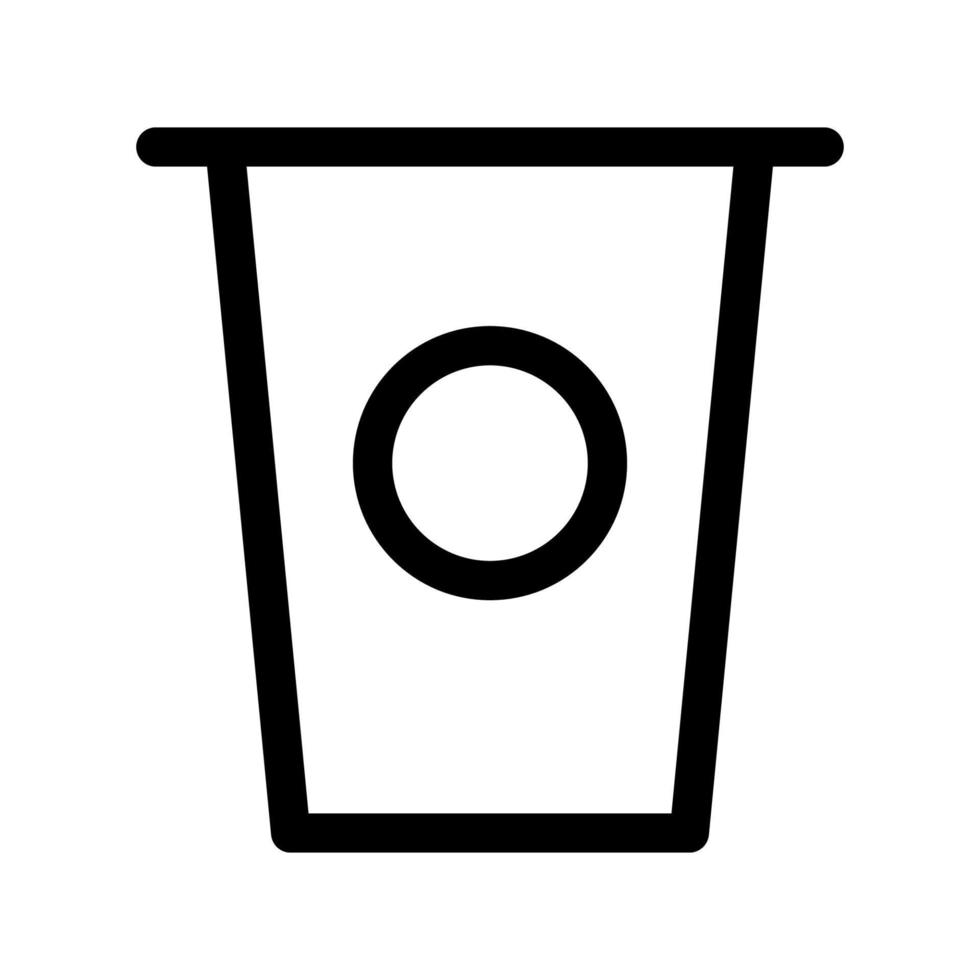 Kaffee-Pappbecher-Symbol vektor