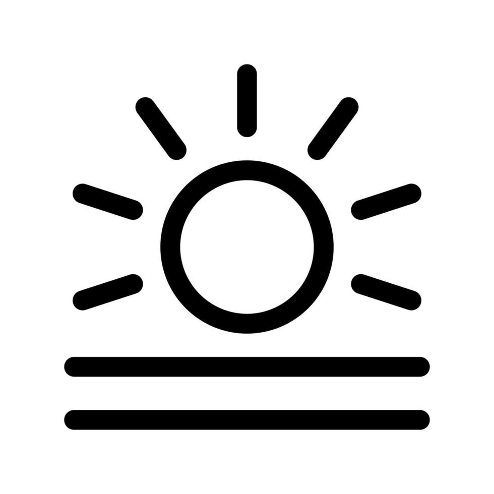 Symbolvorlage für Sonnenaufgang vektor