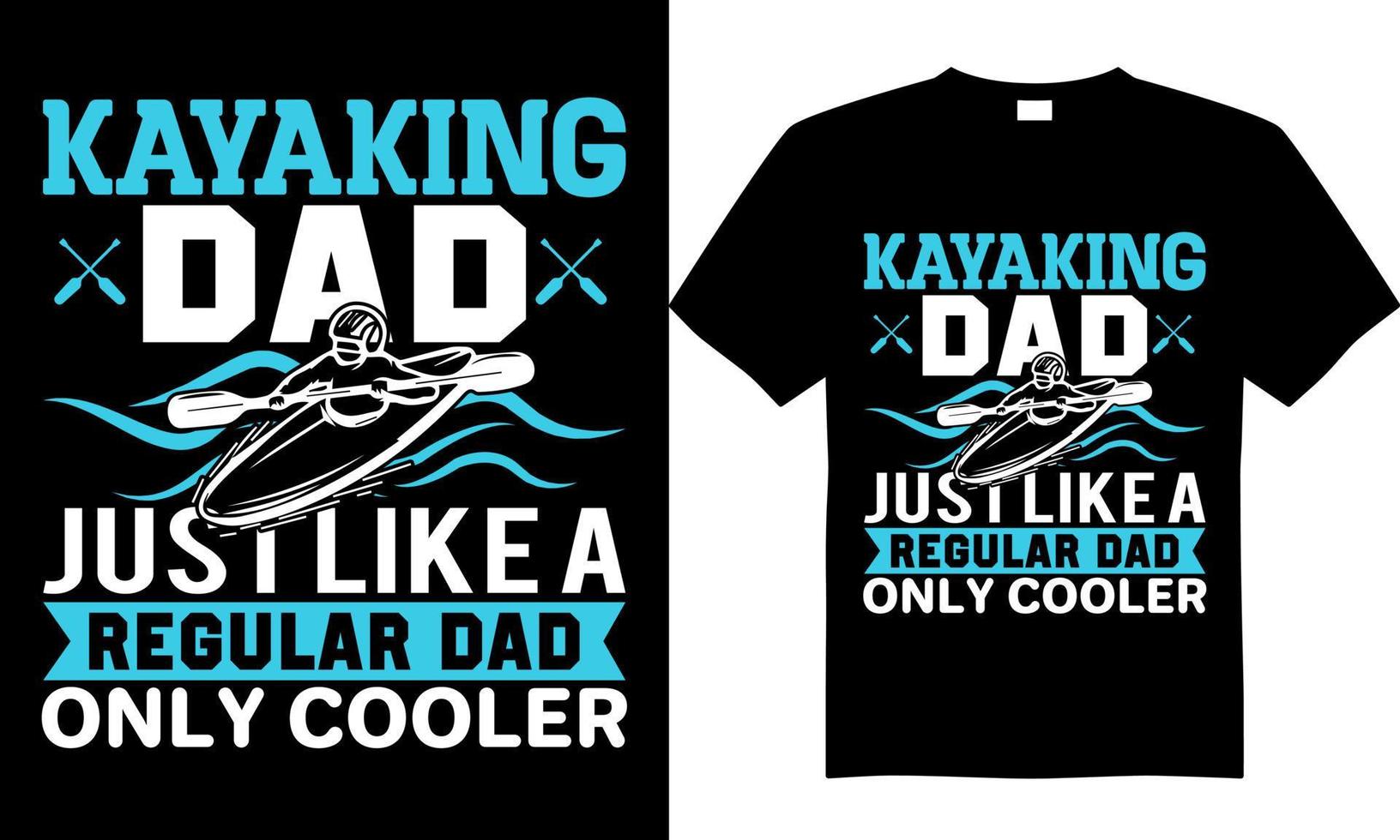 kajakpaddling t-shirt design vektor fil gratis nedladdning