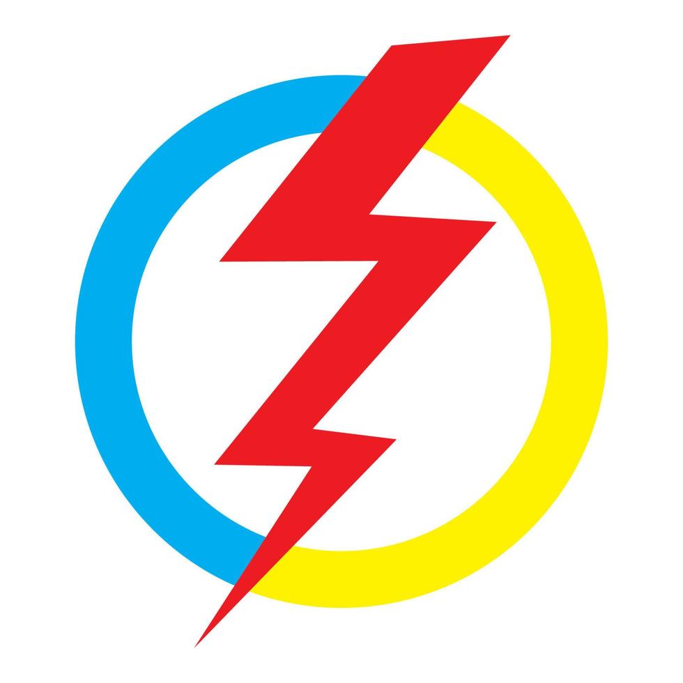 power electric logotyp vektor
