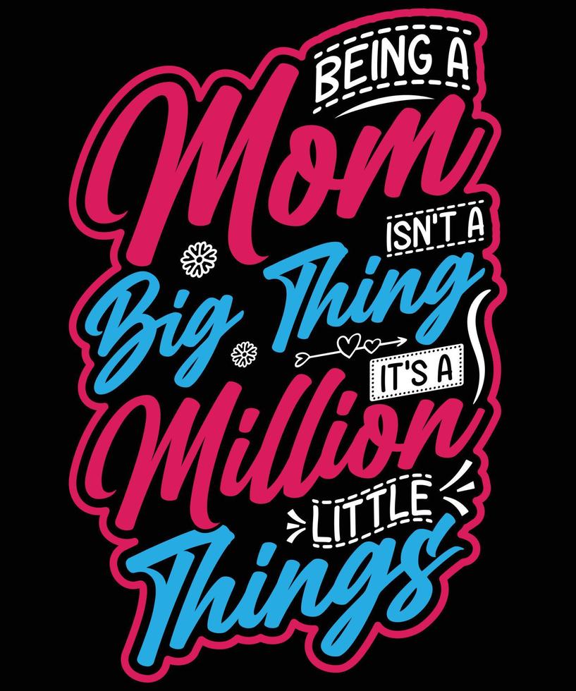 mamma det är en miljon saker t-shirtdesign för mamma vektor