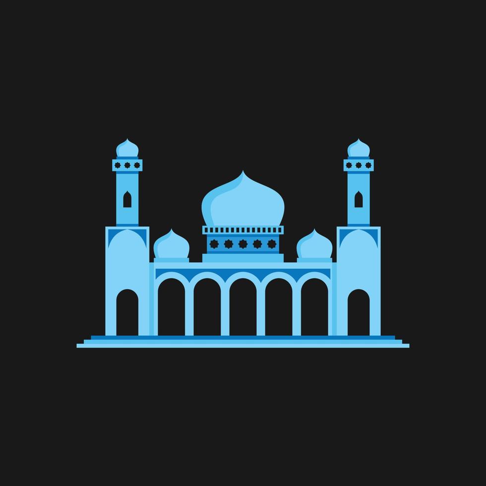 Moschee-Symbol. Moschee-Illustration. Moschee-Logo. moschee symbol von ramadan kareem. Moschee Vektor einfaches Zeichen.