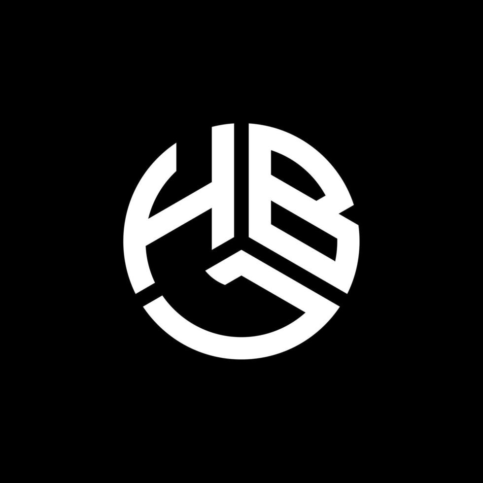 Hbl-Brief-Logo-Design auf weißem Hintergrund. hbl kreatives Initialen-Brief-Logo-Konzept. hbl Briefgestaltung. vektor