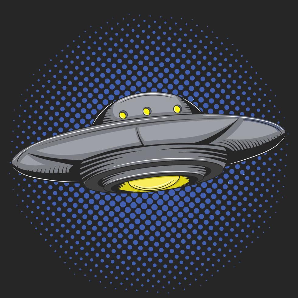 UFO-Vektor-Illustration vektor