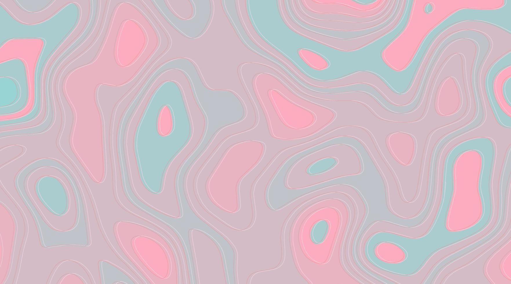 Auszug aus rosa und blauem geometrischem Hintergrund, Contour-Stil vektor