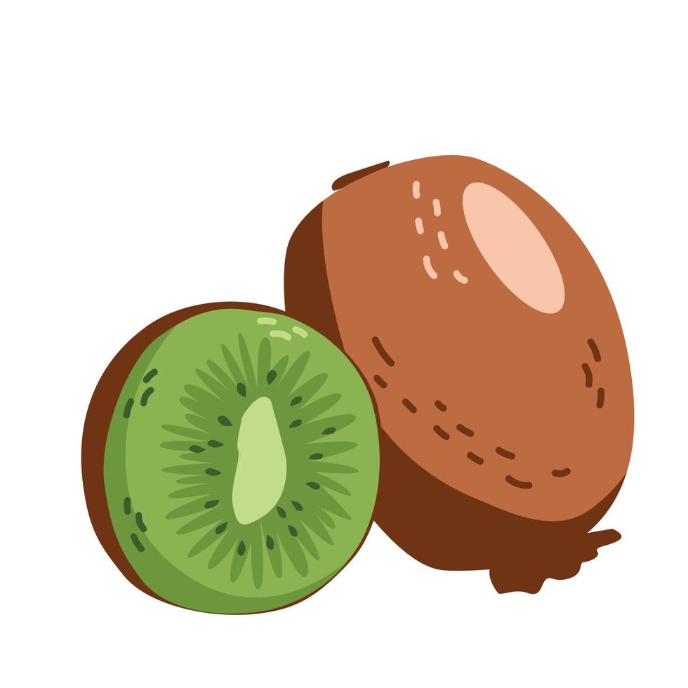 kiwi är en källa till c-vitamin vektor