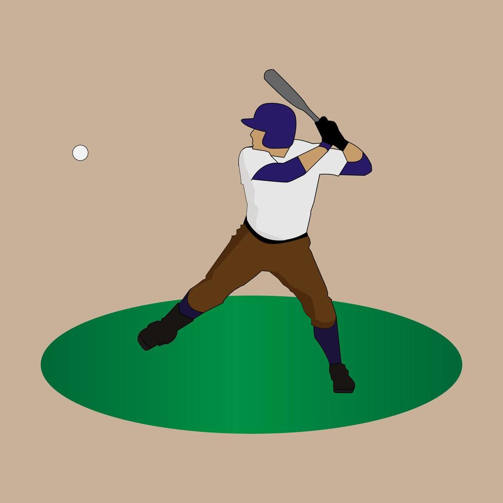 niedlicher mann baseball illustrationsdesign vektor