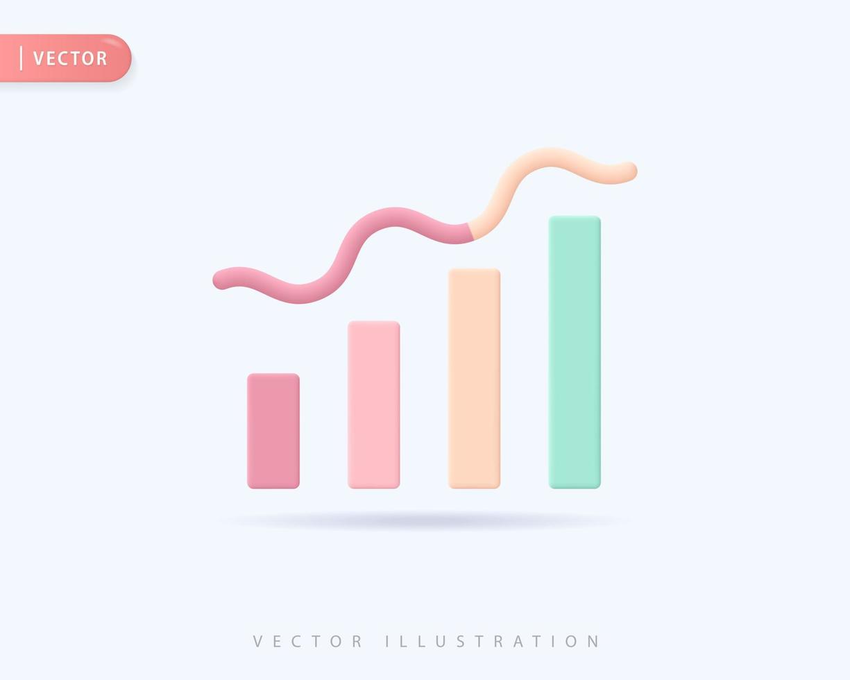 realistiska bar 3d ikon design illustrationer vektor