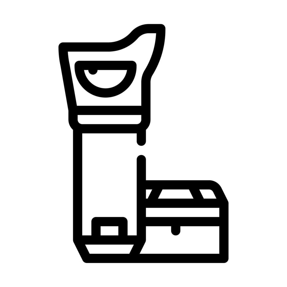 Locator Gerätelinie Symbol Vektor Illustration schwarz