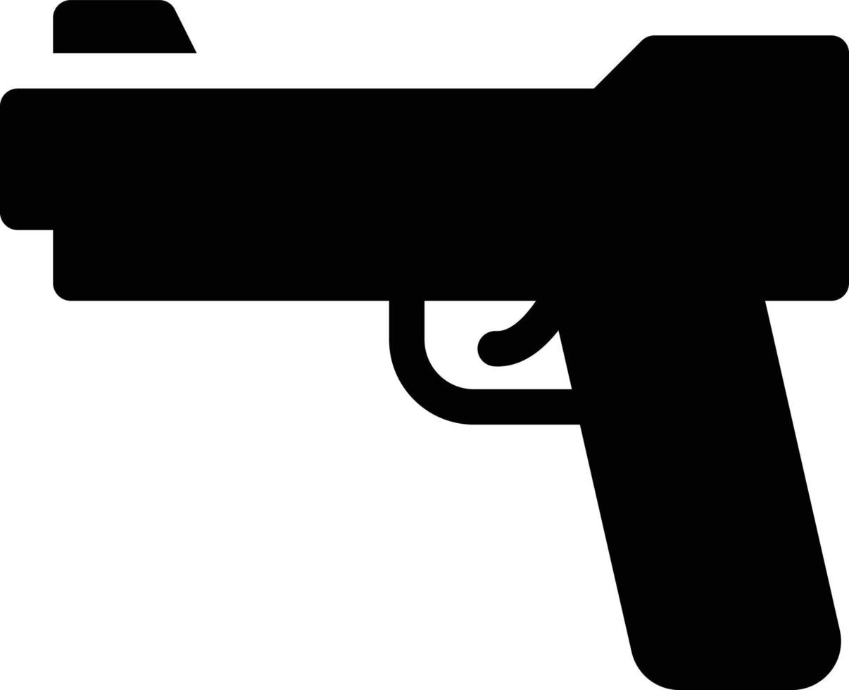 Pistolenvektorillustration auf einem Hintergrund. Premium-Qualitätssymbole. Vektorsymbole für Konzept und Grafikdesign. vektor