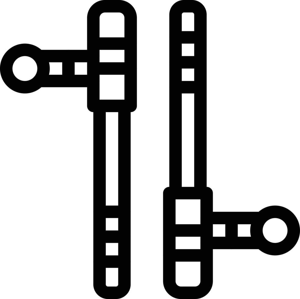 tonfa vektor illustration på en bakgrund. premium kvalitet symbols.vector ikoner för koncept och grafisk design.