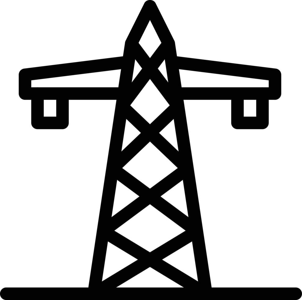 turmvektorillustration auf einem hintergrund. hochwertige symbole. vektorikonen für konzept und grafikdesign. vektor