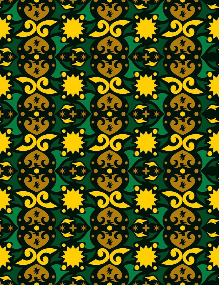 seamless mönster av dayak etniskt mönster. traditionellt indonesiskt tyg motiv. borneo mönster. vektor design inspiration. kreativ textil för mode eller tyg