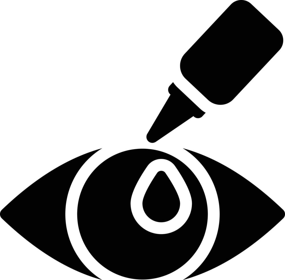 Augentropfen-Vektorillustration auf einem Hintergrund. Premium-Qualitätssymbole. Vektorsymbole für Konzept und Grafikdesign. vektor
