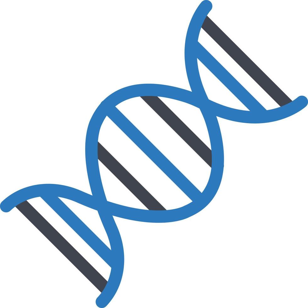 dna-vektorillustration auf einem hintergrund. hochwertige symbole. vektorsymbole für konzept und grafikdesign. vektor