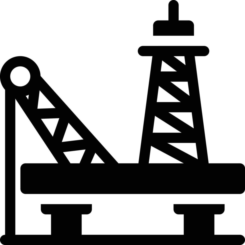 Offshore-Vektorillustration auf einem Hintergrund. Premium-Qualitätssymbole. Vektorsymbole für Konzept und Grafikdesign. vektor