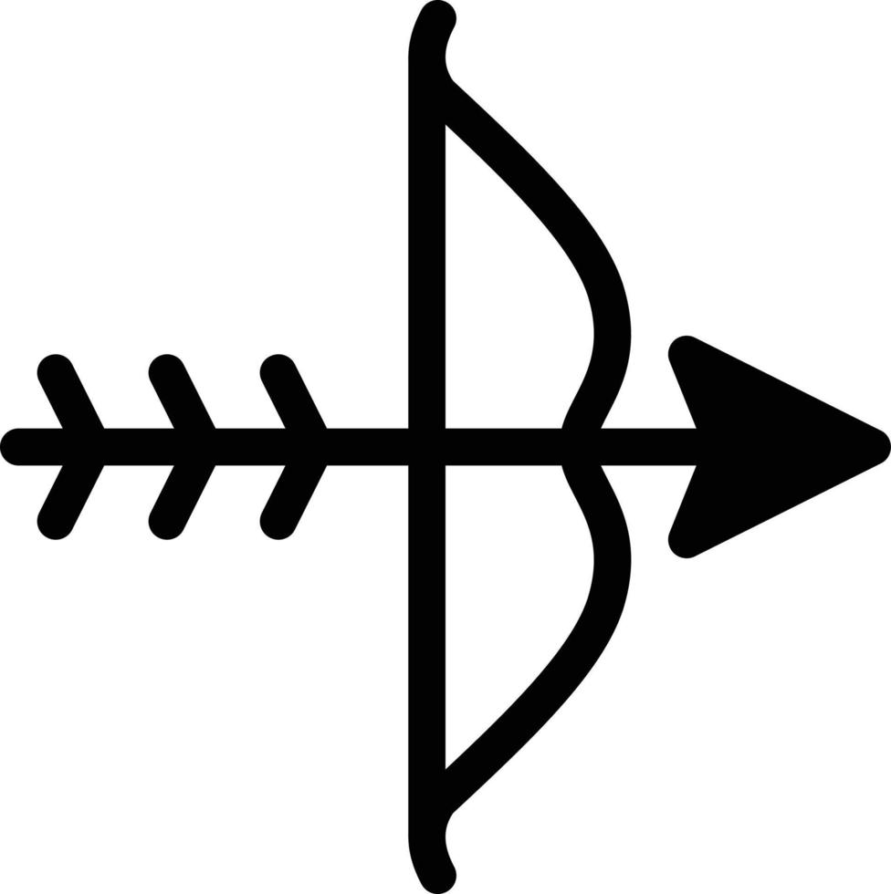 Bogenschützen-Vektorillustration auf einem Hintergrund. Premium-Qualitätssymbole. Vektorsymbole für Konzept und Grafikdesign. vektor