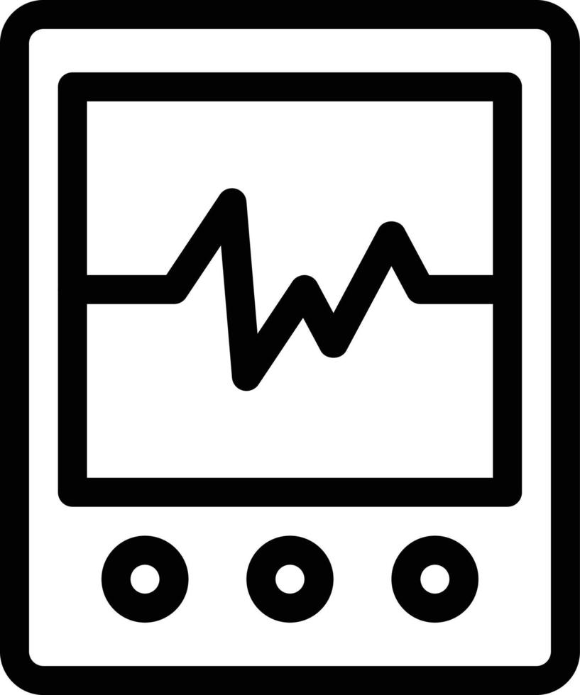 pulsvektorillustration auf einem hintergrund. hochwertige symbole. vektorikonen für konzept und grafikdesign. vektor