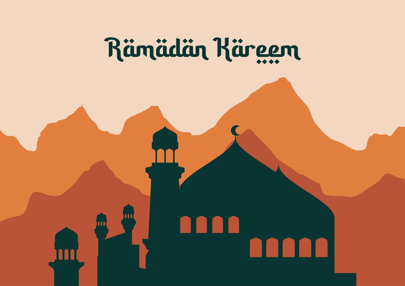 Ramadan Kareem. islamische Grußkartenvorlage mit Ramadan für Tapetendesign. Plakat, Medienbanner. eine Reihe von Vektorgrafiken. Ramadan-Sammlungsvektor. vektor