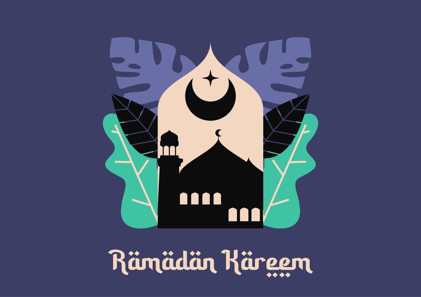 Ramadan Kareem. islamische Grußkartenvorlage mit Ramadan für Tapetendesign. Plakat, Medienbanner. eine Reihe von Vektorgrafiken. Ramadan-Sammlungsvektor. vektor