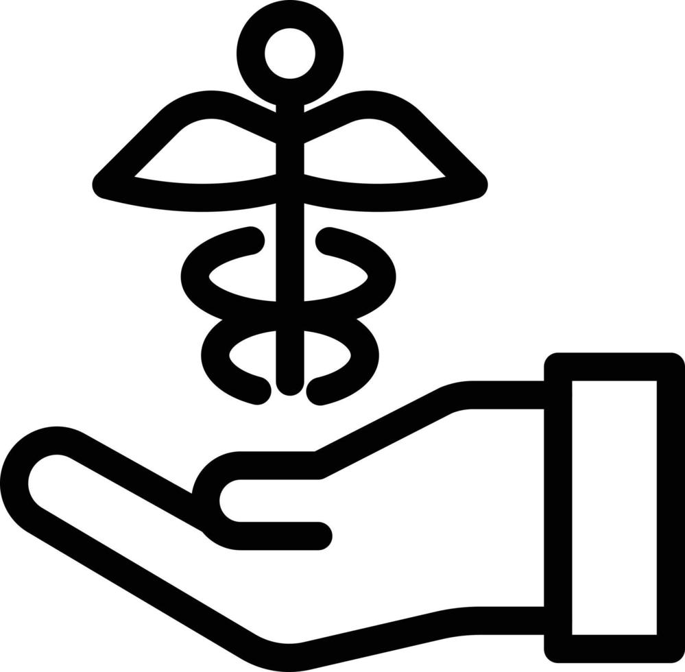 caduceus vård vektor illustration på en bakgrund. premium kvalitet symbols.vector ikoner för koncept och grafisk design.