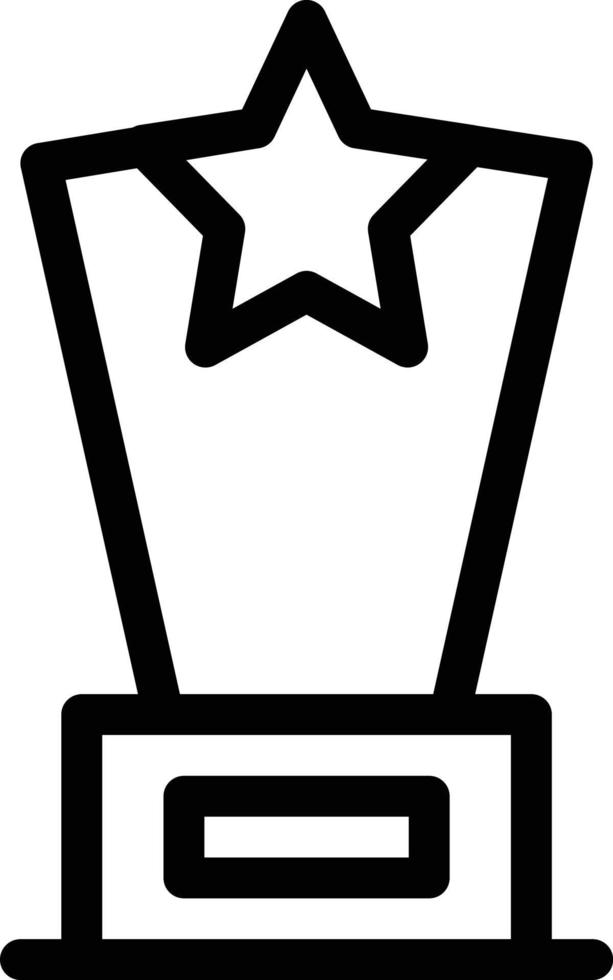 trophäenvektorillustration auf einem hintergrund. hochwertige symbole. vektorikonen für konzept und grafikdesign. vektor