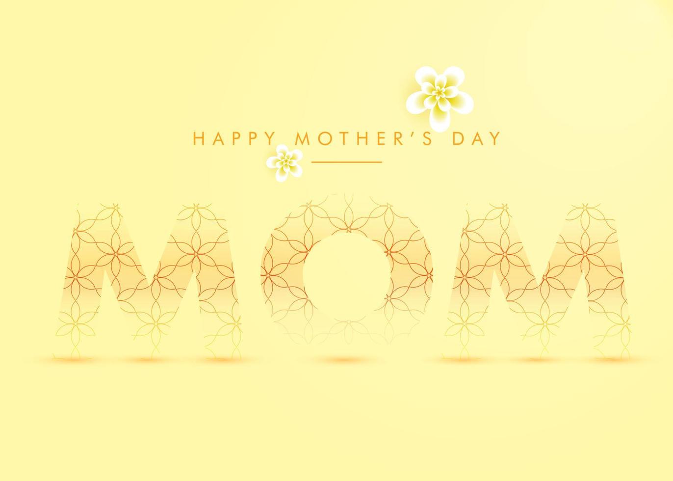 Happy Mothers Day Mom Vektordesign, Muttertag Blumenhintergrund Wallpaper Banner vektor