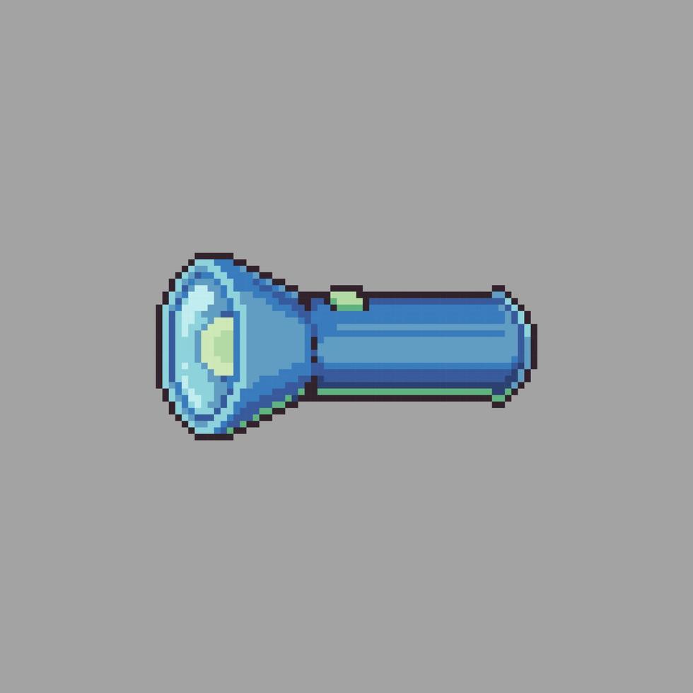 Taschenlampe Vektor Pixel Art Illustration für die Spieleentwicklung