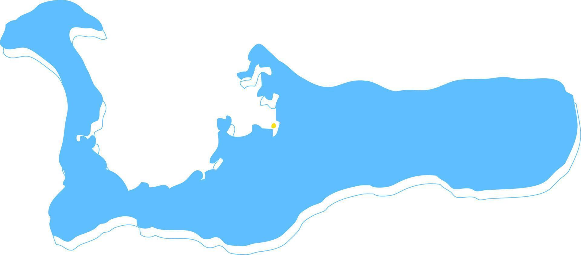 caymanöarna vektor map.hand dras minimalism stil.