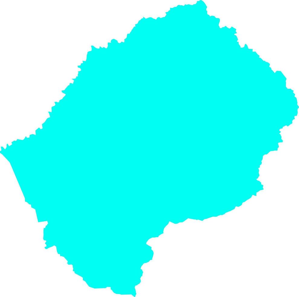 Lesotho-Vektorkarte vektor