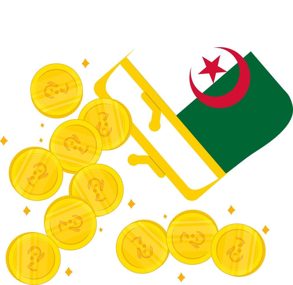 flagge von algerien vektor
