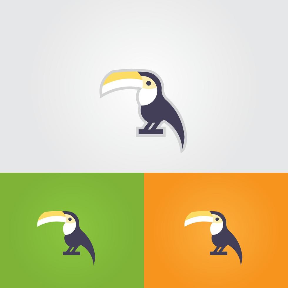 Toco-Vogel-Vektor-Logo-Design vektor