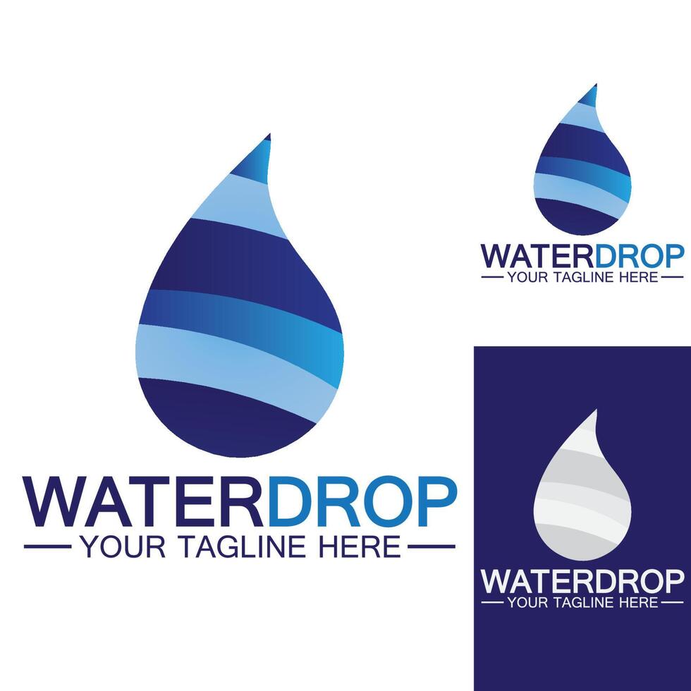 Wassertropfen Logo Vorlage Vektor-Illustration Design vektor